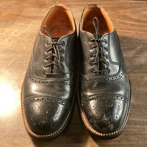 Boyd Classic Black Leather Brogue captoe Oxford Shoes